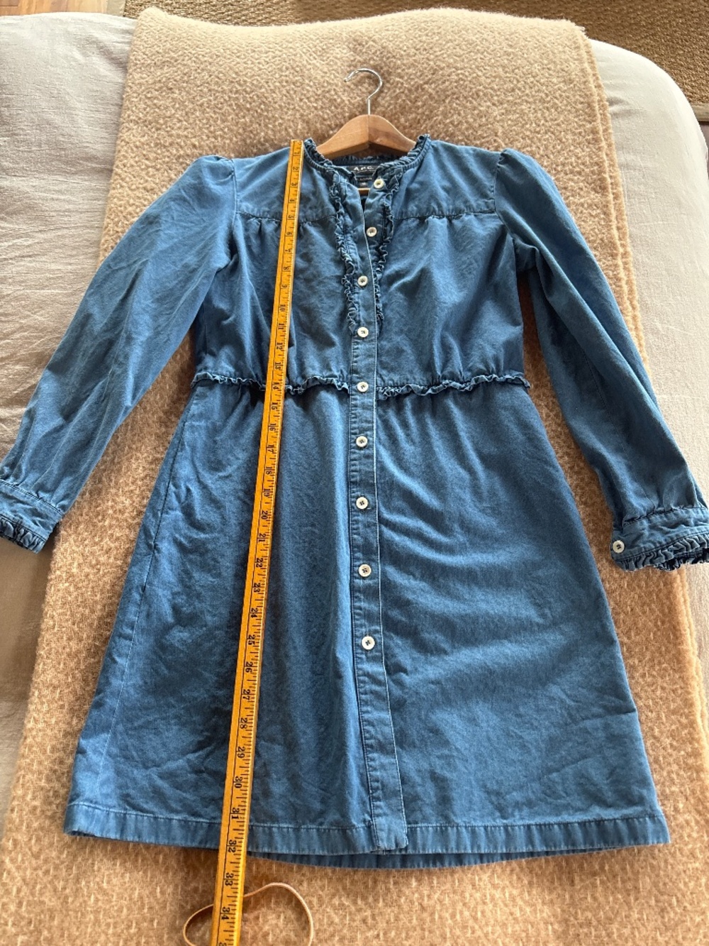 Cotton chambray APC dress